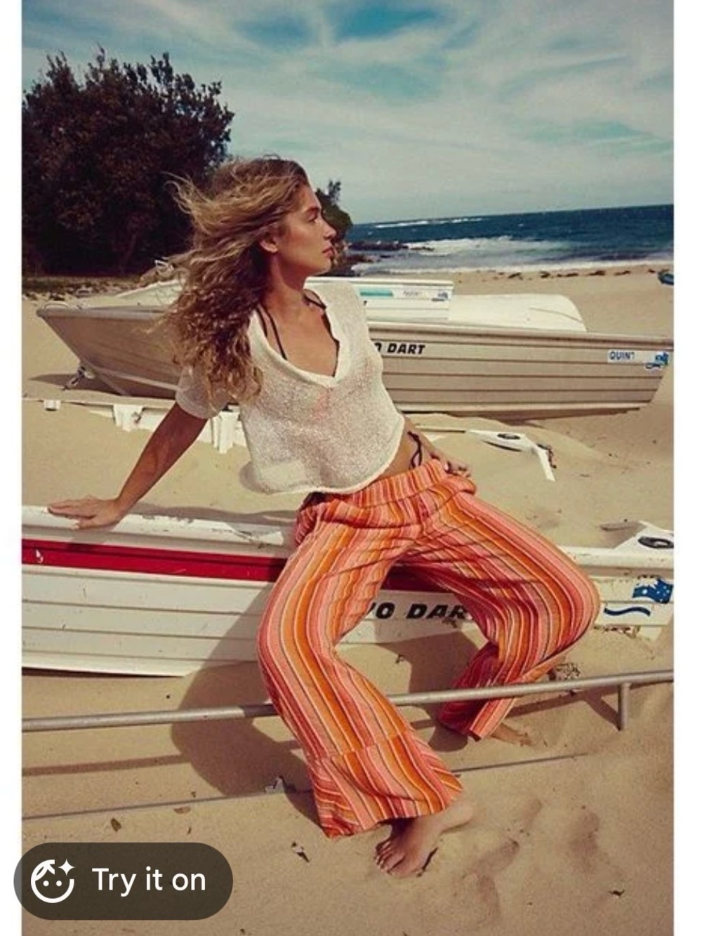 Free People Days End Stripe Pants